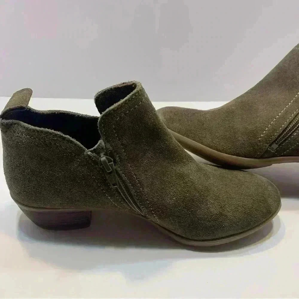 Diba Women's Zip-Up Suede Ankle Booties Brown Size US 6 - Picture 12 of 16
